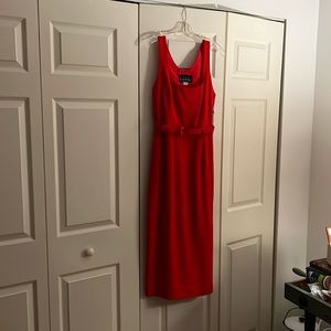 Vintage Nicole Miller Red Formal Cocktail Dress.